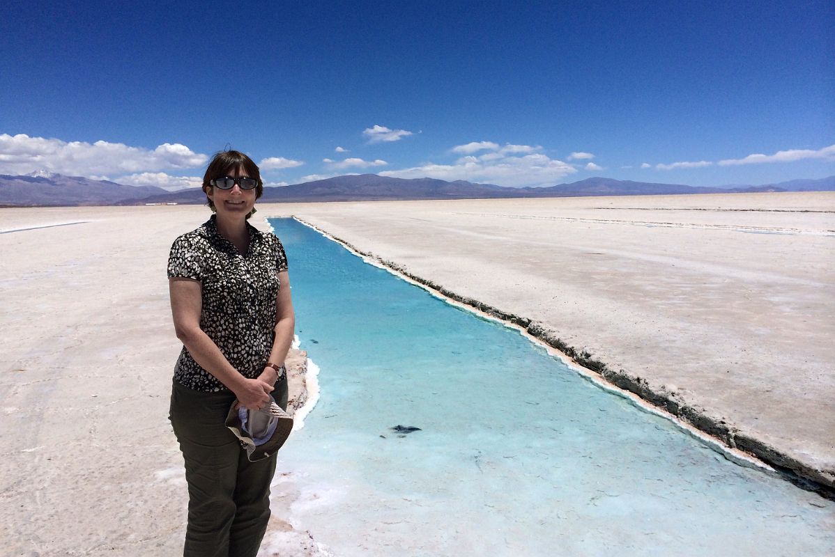 13 Charlotte Ryan Next To A Salt Pool At Salinas Grandes Dry Salt Lake Argentina